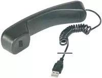 DIGITUS Telefonh&ouml;rer USB-A, f&uuml;r Skype, Kabel 1.8-1.9m Multimedia-Technik