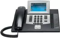 Auerswald Telefon COMfortel 2600 IP, schwarz, schnurgebunden, mit Anrufbeantworter