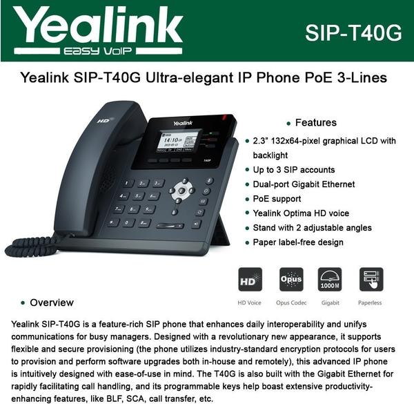 Yealink SIP-T40G