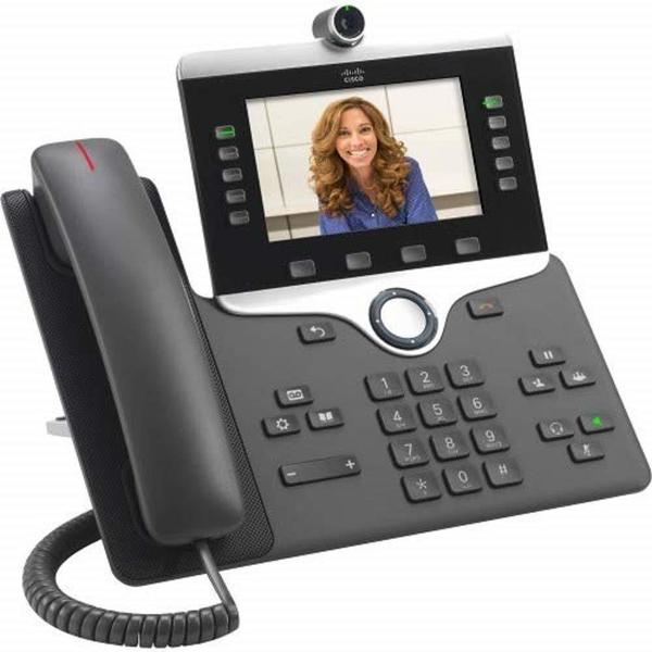 Cisco 8865 IP-Telefon Holzkohle Kabelgebundenes Mobilteil 5 Zeilen WLAN