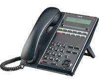 NEC SL2100 VoIP-Telefon mit Rufnummernanzeige, Telefon, Schwarz