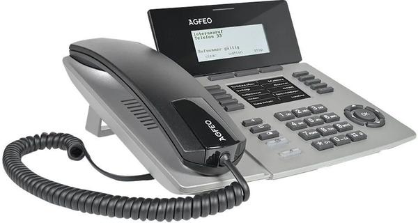 Agfeo SENSORfon ST54 IP, schnurgebundenes Telefon, silber