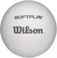 WILSON Volleyball Soft Play, Freizeit- & Trainingsball, wei&szlig;, 280 Gramm,...