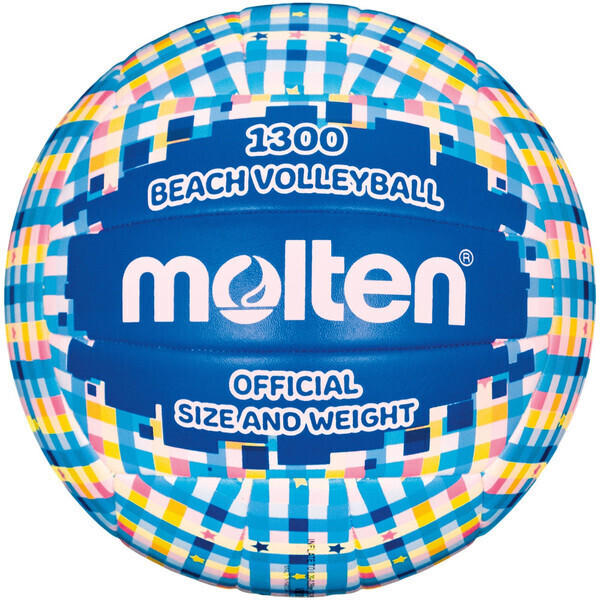 Molten Molten V5B1300 Beachvolleyball Größe 5 Hellblau/Blau