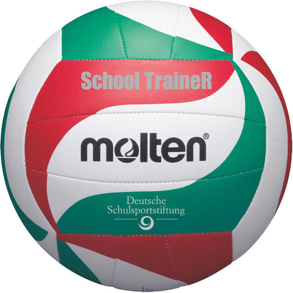 Molten School TraineR Volleyball V5M-ST weiß/grün/rot 5