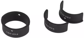 Humpert Reduzierh&uuml;lsen-Set Alu, Vorbau 35mm auf 31,8mm, schwarz (05882000)