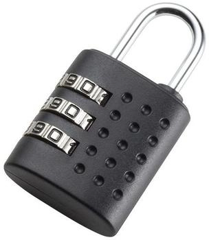 JSA Zahlenschloss mit 3-stelligem Sicherheitsschloss schwarz Kunststoff/Metall (70553)