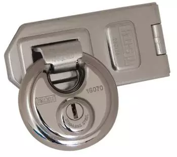 Kasp K16070D260 Scheibenschloss mit Haspe 70mm (K16070D260)