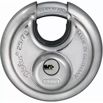 ABUS Diskusschloss 25/70 mit Wendeschl&uuml;ssel (81700)