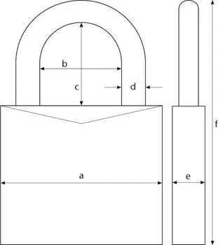 ABUS Vorh&auml;ngeschloss 80 TITALIUM Spezialaluminium (80TI/45)