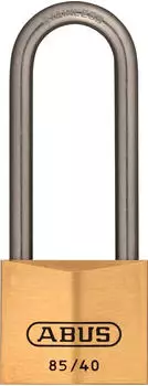 ABUS Vorhängeschloss Messing 85IB/40HB63 gleichschließend, Edelstahlbügel (36520)