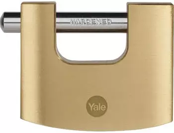 Yale Messing-Rollladen-Vorh&auml;ngeschloss 70mm geschlossener B&uuml;gel (Y114B/70/113/1)