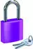 Basi Vorhangschloss gravierbar Aluminium Lila (6190-4000-2000)