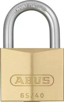 ABUS Vorhängeschloss 65/40 Messing gleichschließend (11986)