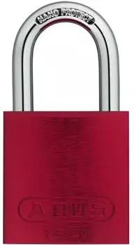 ABUS Titalium 72/40 Zylindervorhangschloss Aluminium Rot, 6er-Pack (72/40)