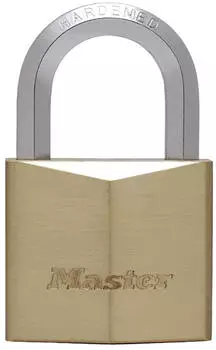 Master Lock 1155EURD Vorhangschloss Massivmessing Sechskantb&uuml;gel 50mm (1155EURD)