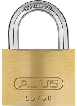ABUS Schloss 55 Vorhangschloss Messing 50mm (02858)