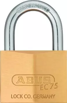 ABUS Vorhängeschloss 75/60 Messing massiv, 5 Schlüssel (26845)