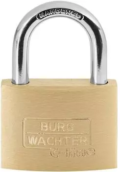 Burg W&auml;chter C-Line 222 Zylinder-Vorh&auml;ngeschloss 50mm Messing (C-Line 222 50 6 SB)
