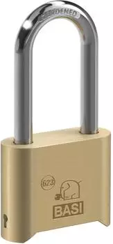 Basi VHS 623H Vorh&auml;ngeschloss Messing 4-stellig 52mm (6231-5000)
