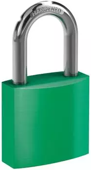 Basi VHS 619 Vorh&auml;ngeschloss Aluminiumgeh&auml;use gr&uuml;n (6190-4000-1500)