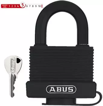 ABUS Expedition 70/45 Vorh&auml;ngeschloss Messing, &Oslash;8mm, schwarz (32130)