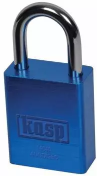 Kasp Aluminium-Vorhängeschloss 38mm Blau (K14040BLUD)