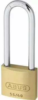 ABUS 55/40HB63 Messing-Vorhängeschloss langer Bügel gleichschließend (04763)