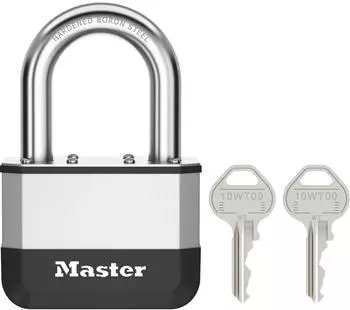 Master Lock Elite Laminiertes Vorh&auml;ngeschloss 67mm, 38mm B&uuml;gel, 5-Stift-Zylinder (PK15EURDLF)