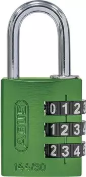 ABUS 144/30 Lock-Tag Zahlenschloss Aluminium, gr&uuml;n (80918)