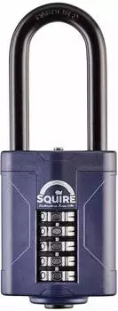 Squire CP60/2.5 Kombinations-Vorhängeschloss 5-Rad 60mm extra langer Bügel 63mm (CP60/2.5)