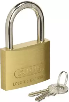 ABUS Vorh&auml;ngeschloss mit Schl&uuml;ssel, Messing, 30mm (60/60_C_N)