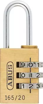 ABUS 165/20 Messing-Kombinationsschloss Sicherheitslevel 3 (35017)
