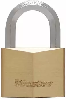 Master Lock Vorhangschloss Massivmessing, sechseckiger B&uuml;gel, 40mm (1145EURD)