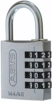 ABUS Zahlenschloss Lock-Tag Aluminium, silber (144/40)