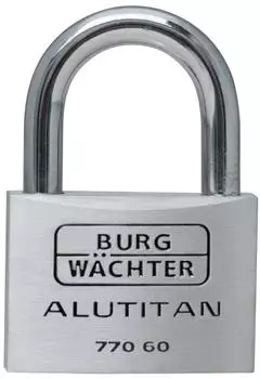Burg W&auml;chter Zylindervorhangschloss Aluminium 60mm verschiedenschlie&szlig;end (770/60)