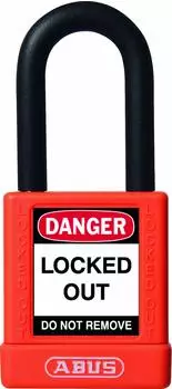 ABUS 74/40 Lock-Out Vorhängeschloss Aluminium, Orange (74/40)