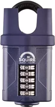 Squire CP60CS Kombinations-Vorhängeschloss 5-Rad 60mm geschlossener Bügel (CP60CS)