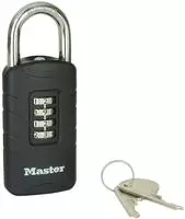 MASTER LOCK Zahlensschloss mit Sicherheitsnotschl&uuml;ssel (656EURDBLK)