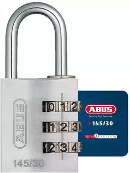 ABUS 145/30 Aluminium Kombinationsschloss 30mm Silber (46583)