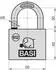 Basi VHS 612 Vorhangschloss 50mm gleichschließend, Messing, 6er-Set (6x6120-5001-5006)