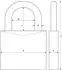 ABUS Vorhangschloss 45/40mm Messing (71021)