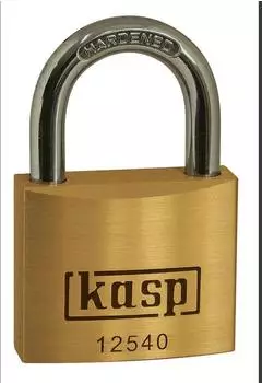 Kasp 125 Series Vorh&auml;ngeschloss 40mm, verschiedenschlie&szlig;end, goldgelb (K12540)
