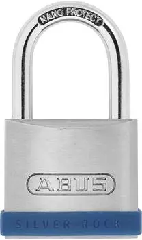 ABUS Silver Rock 5/45 Vorhängeschloss Zink, blau/silber (79263)