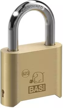 Basi VHS 623 Vorhängeschloss Messing, 4-stelliges Zahlenschloss, 52mm (6230-5000)