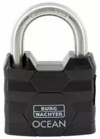 BURG W&Auml;CHTER Vorh&auml;ngeschloss OCEAN 490 Ni 60 schwarz, 1 St. (42161)