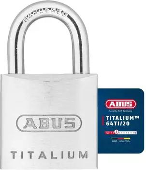 ABUS Titalium 64TI/20 Vorh&auml;ngeschloss 20mm, 2er-Set, gleichschlie&szlig;end (56385)