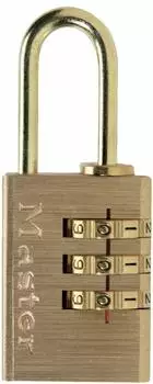 Master Lock 620EURD Zahlenschloss Vorhangschloss 20mm Messing (620EURD)