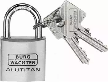 Burg W&auml;chter ALUTITAN Zylinder-Vorh&auml;ngeschloss, verschiedenschlie&szlig;end, 40mm (770/40)
