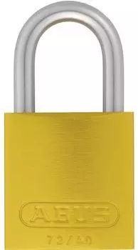 ABUS 72LL/40 Vorhangschloss Aluminium, gelb (10085)